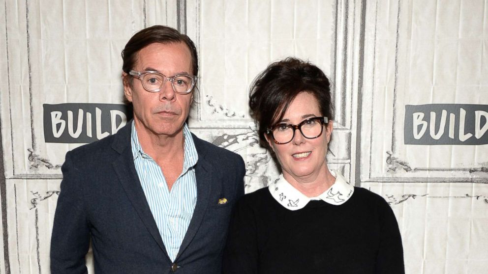 PHOTO: Designers Andy Spade and Kate Spade attend AOL Build Series to discuss their latest project Frances Valentine at Build Studio on April 28, 2017 in New York City.