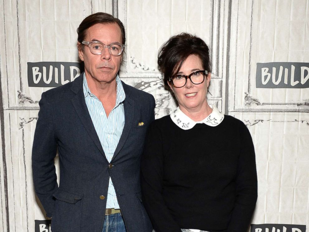PHOTO: Designers Andy Spade and Kate Spade attend AOL Build Series to discuss their latest project Frances Valentine at Build Studio on April 28, 2017 in New York City.