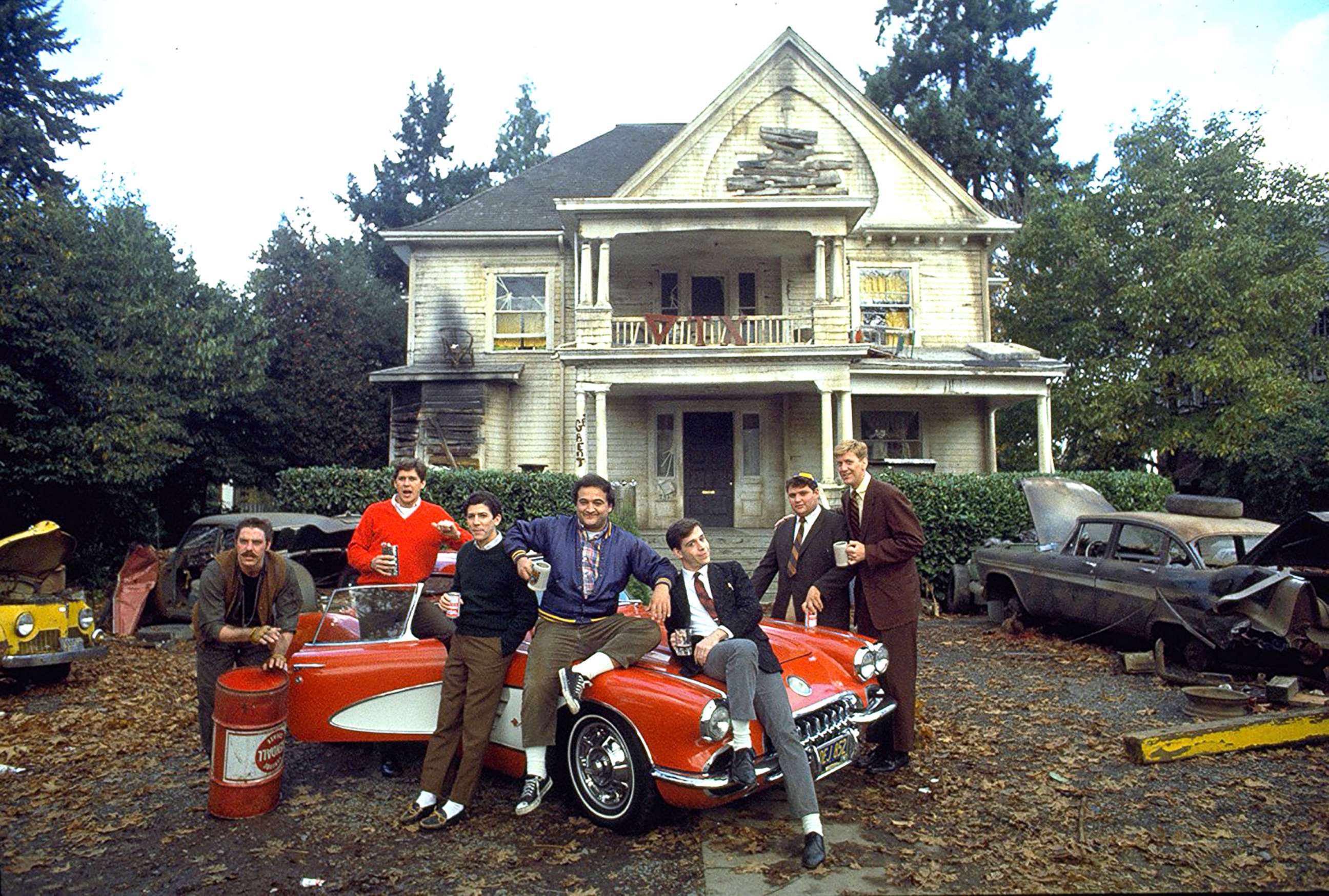 PHOTO: John Belushi, Tom Hulce, Tim Matheson, Stephen Furst, Bruce McGill, Peter Riegert, and James Widdoes appear in "Animal House."