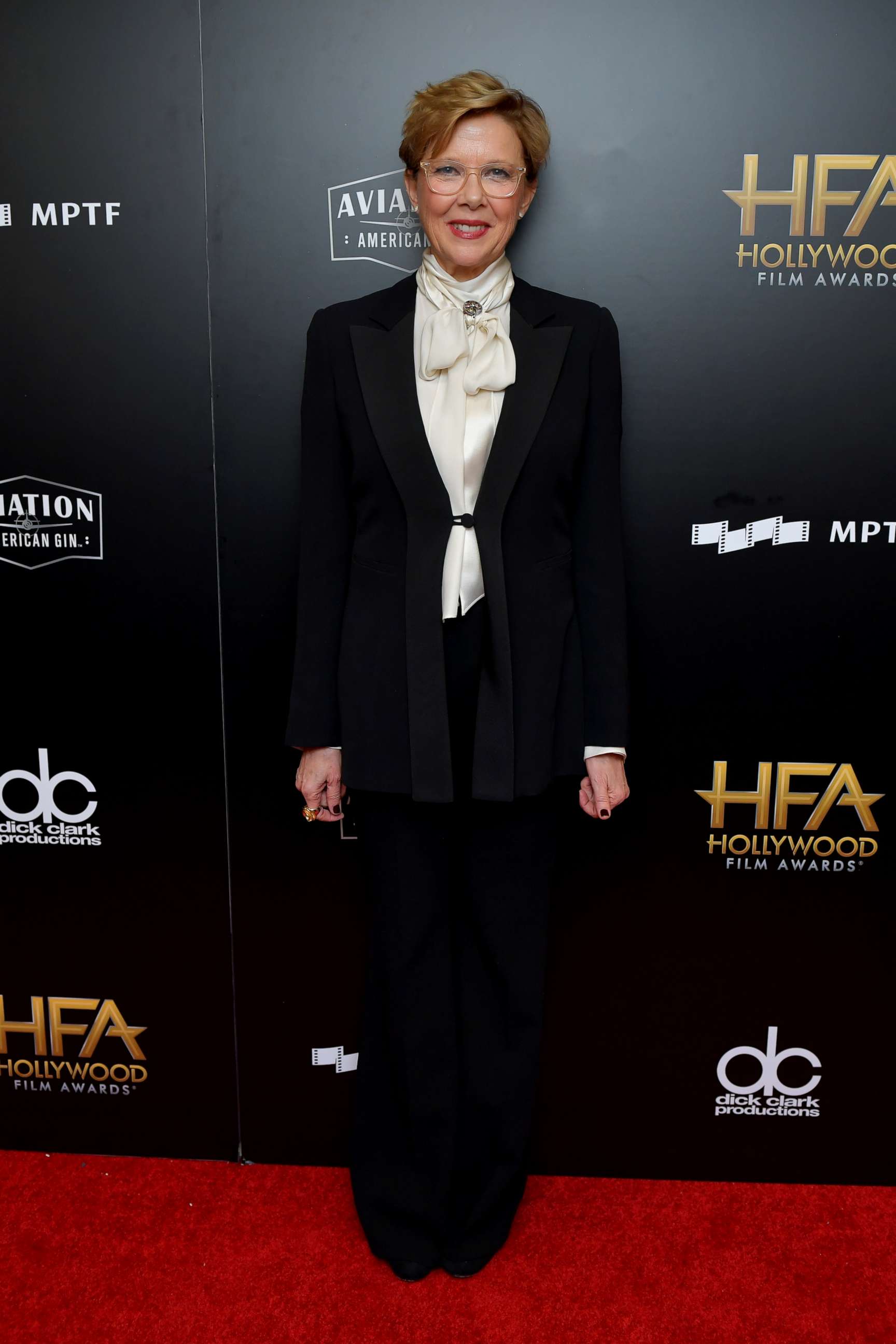 PHOTO: Actor Annette Bening poses in the press room during the 21st Annual Hollywood Film Awards at The Beverly Hilton Hotel, Nov. 5, 2017, in Beverly Hills, Calif.