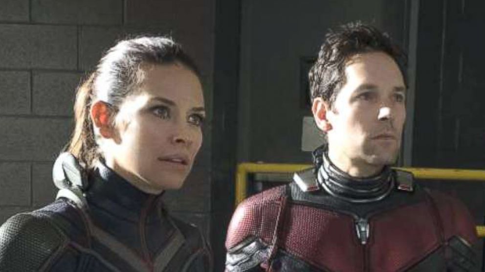 PHOTO: Evangeline Lilly and Paul Rudd in a scene from "Ant-Man and the Wasp."