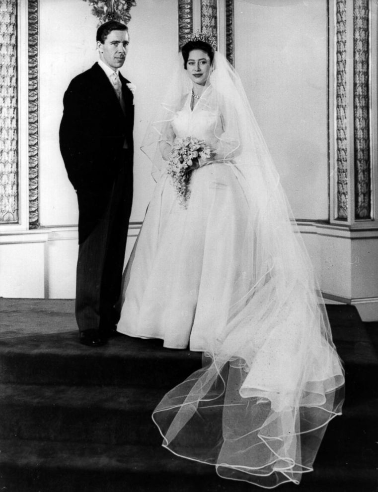 PHOTO: Antony Armstrong-Jones and Princess Margaret on their wedding day at Buckingham Palace after the ceremony, May 6, 1960.