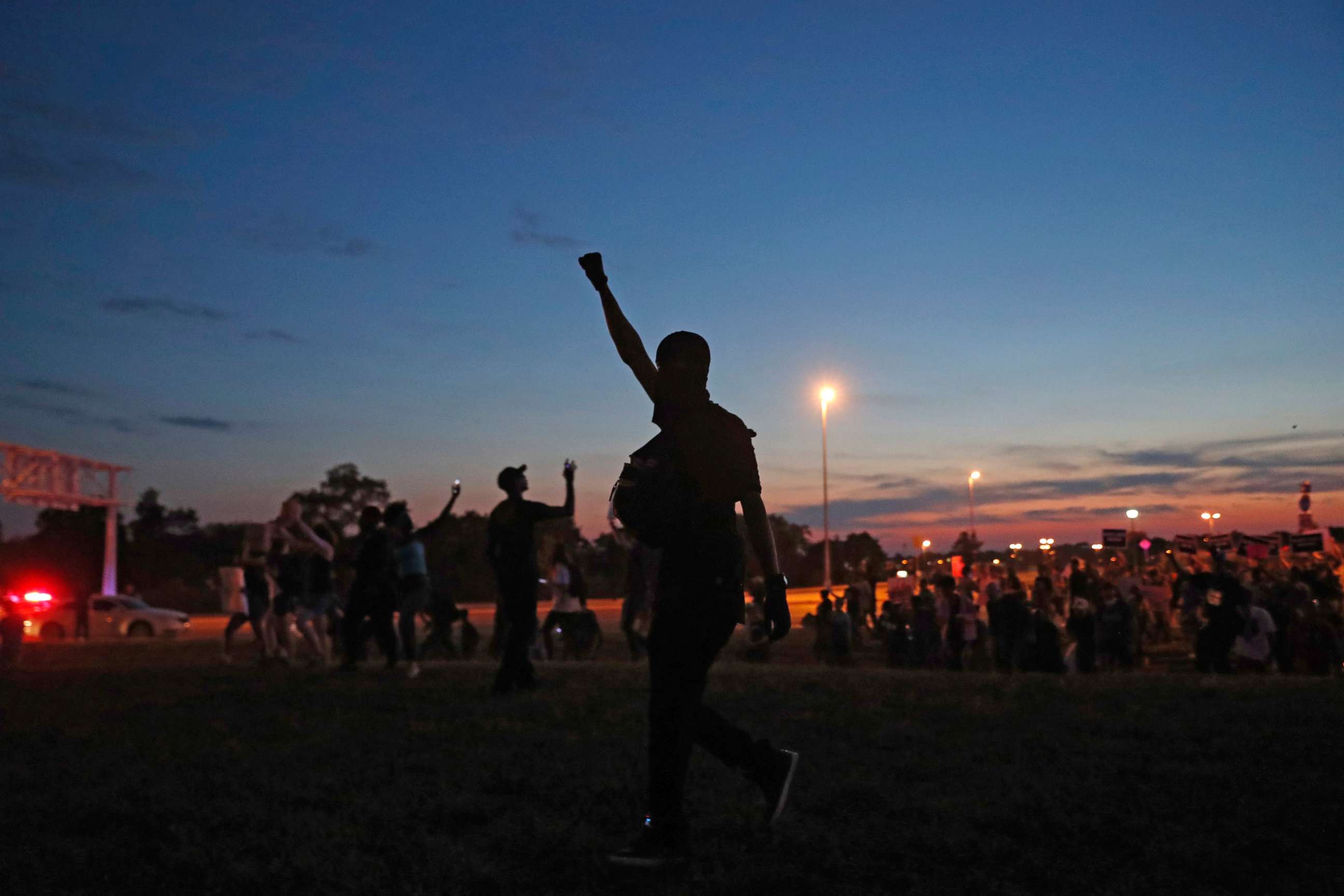 PHOTO: Protesters march in St. Louis, after a judge found a white former St. Louis police officer, Jason Stockley, not guilty of first-degree murder in the death of a black man, Anthony Lamar Smith, Sept. 15, 2017.