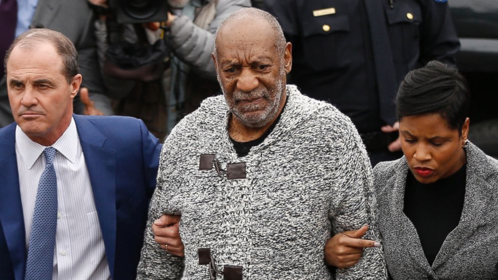 In this Dec. 30, 2015, file photo, Bill Cosby, accompanied by his attorneys, arrives at court to face a felony charge of aggravated indecent assault in Elkins Park, Pa.