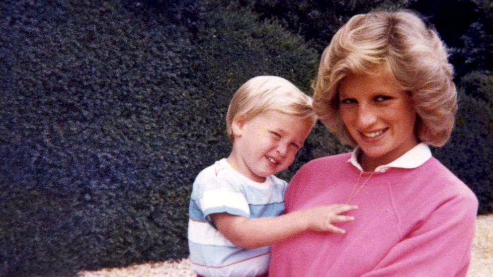 In this photo made available by Kensington Palace from the personal photo album of the late Diana, Princess of Wales, shows the princess holding Prince William whilst pregnant with Prince Harry, and features in the new ITV documentary 'Diana, Our Mother: Her Life and Legacy.' Prince William and Prince Harry will pay tribute to their mother, Princess Diana, as the 20th anniversary of her death in a car crash approaches in a TV documentary "Diana, Our Mother: Her Life and Legacy,"?� which will air Monday July 24, 2017 on British TV.