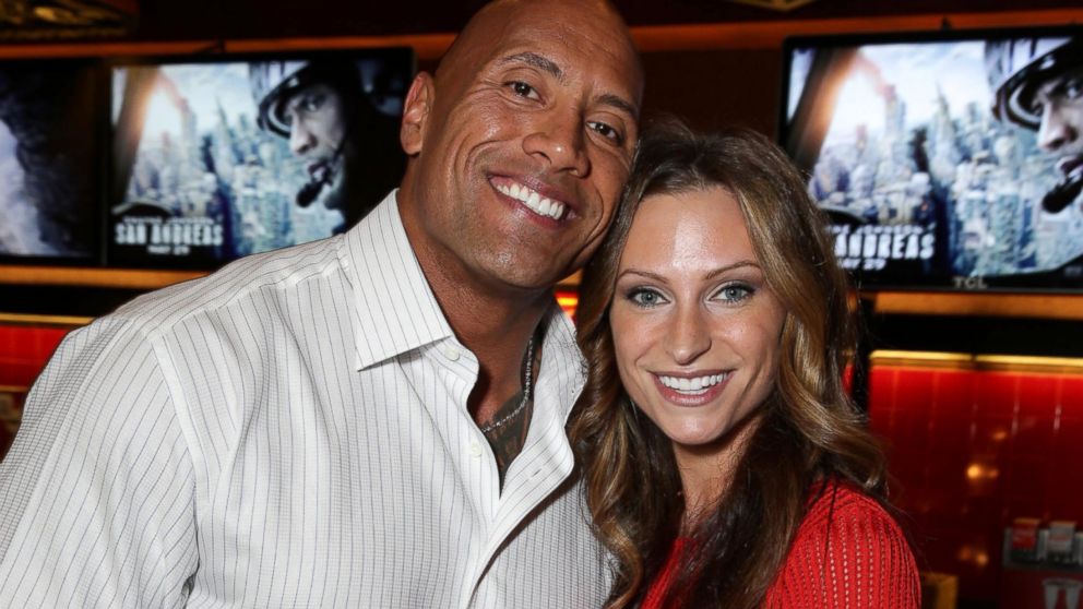 PHOTO: Dwayne Johnson and Lauren Hashian attend Dwayne Johnson's Hands and Footprints Ceremony held at TCL Chinese Theatre, May 19, 2015, in Hollywood. 