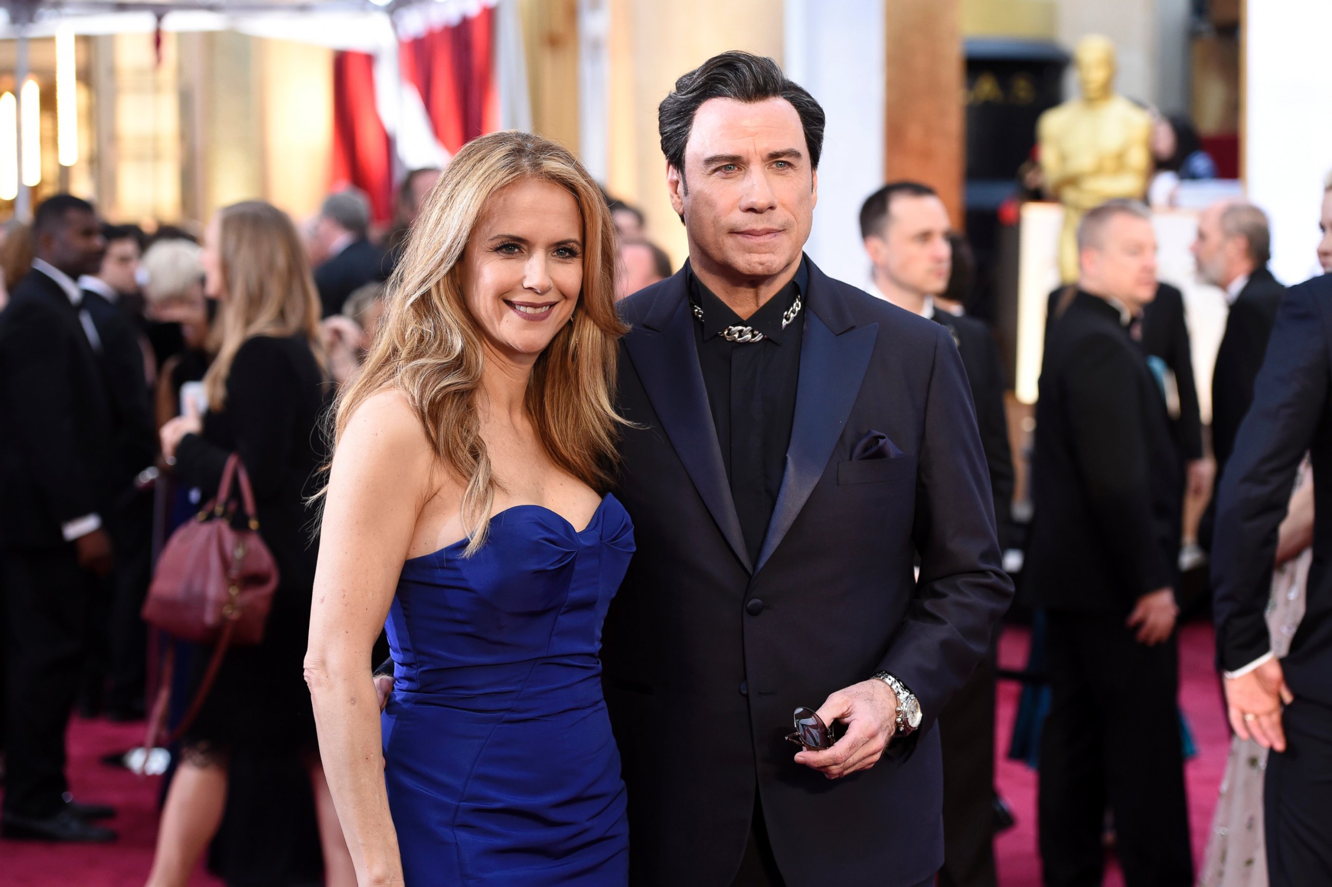 PHOTO: More male celebrities, including John Travolta, are following the "manscara" trend.