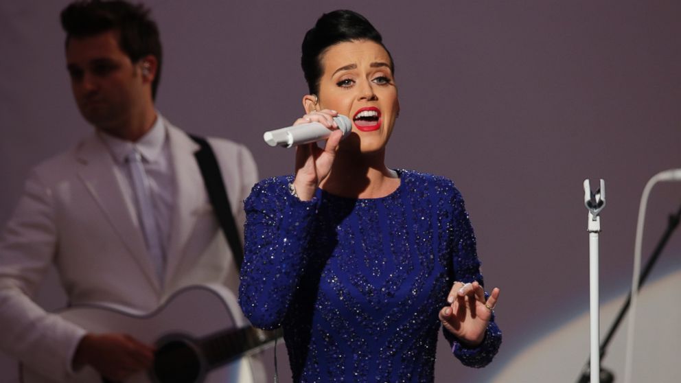 Singer Katy Perry performs at an event for the Special Olympics hosted by President Barack Obama in the State Dining Room at the White House in Washington, July 31, 2014.