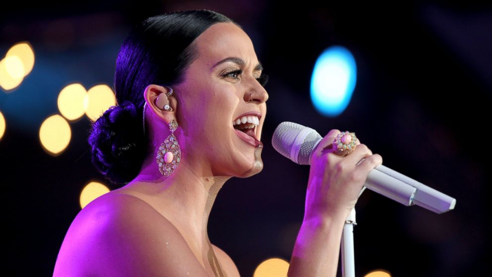 Katy Perry performs at a gala for the Starkey Hearing Foundation in St. Paul, Minn., July, 26, 2015.