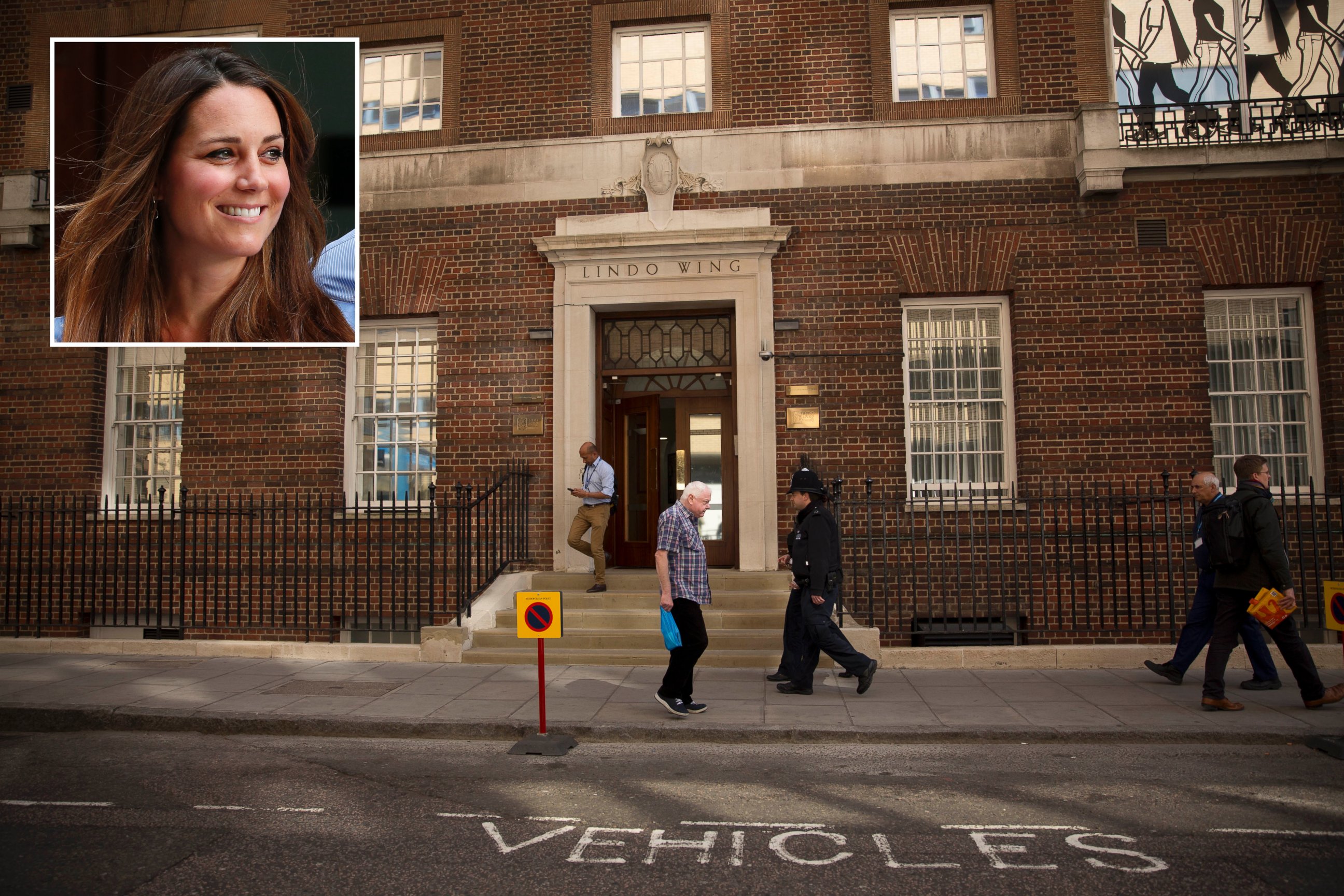 PHOTO: Duchess Kate is expected to deliver her second child at the private Lindo wing of St. Mary's Hospital in London, pictured on April 17, 2015.