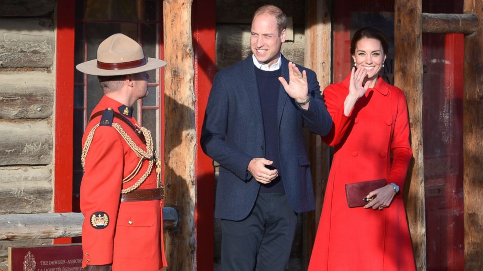 PHOTO: Prince William and his wife Kate, the Duke and Duchess of Cambridge, leave after touring the MacBride Museum of Yukon History in Whitehorse, Yukon, Sept. 28, 2016. 