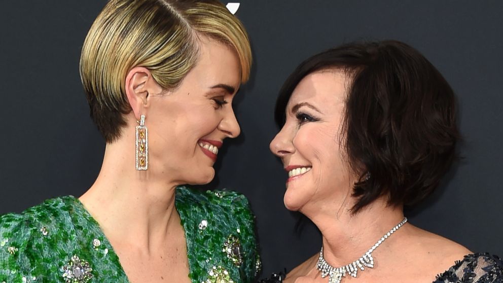 PHOTO: Sarah Paulson and Marcia Clark attend the 68th Primetime Emmy Awards at the Microsoft Theater in Los Angeles, Sept. 18, 2016.