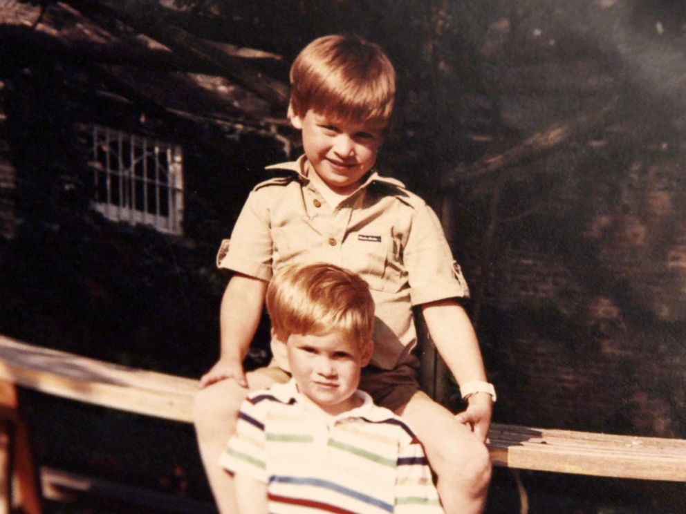 PHOTO: In this photo made available by Kensington Palace from the personal photo album of the late Diana, Princess of Wales, Prince William and Prince Harry sit together and features in the new ITV documentary Diana, Our Mother: Her Life and Legacy.