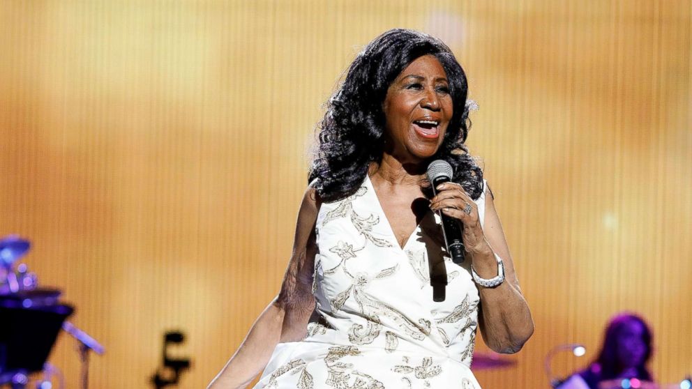 Aretha Franklin performs during the 2017 Tribeca Film Festival Opening Gala premiere of "Clive Davis: The Soundtrack of our Lives" at Radio City Music Hall, April 19, 2017 in New York City.