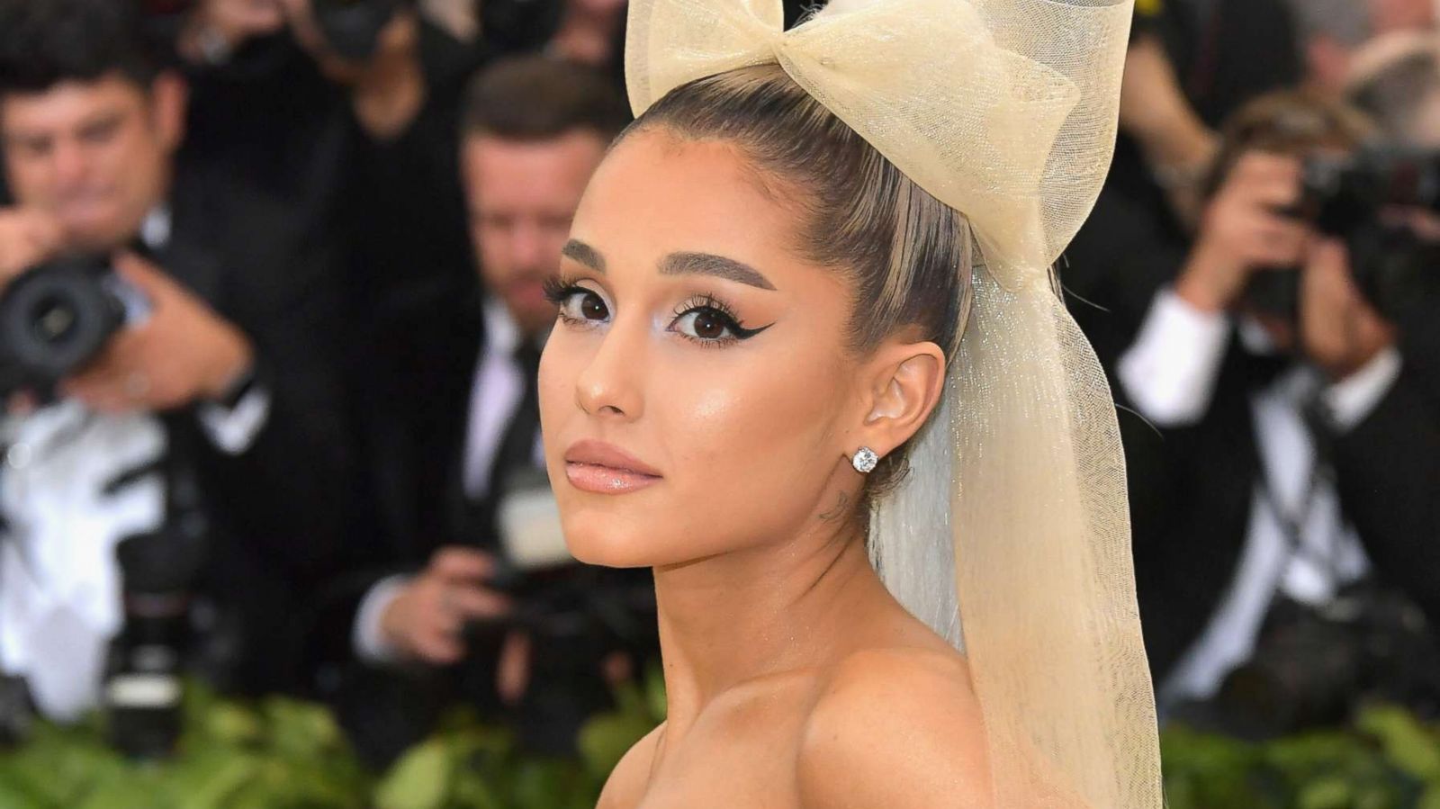 PHOTO: Ariana Grande attends the Heavenly Bodies: Fashion & The Catholic Imagination Costume Institute Gala at The Metropolitan Museum of Art, May 7, 2018, in N.Y.