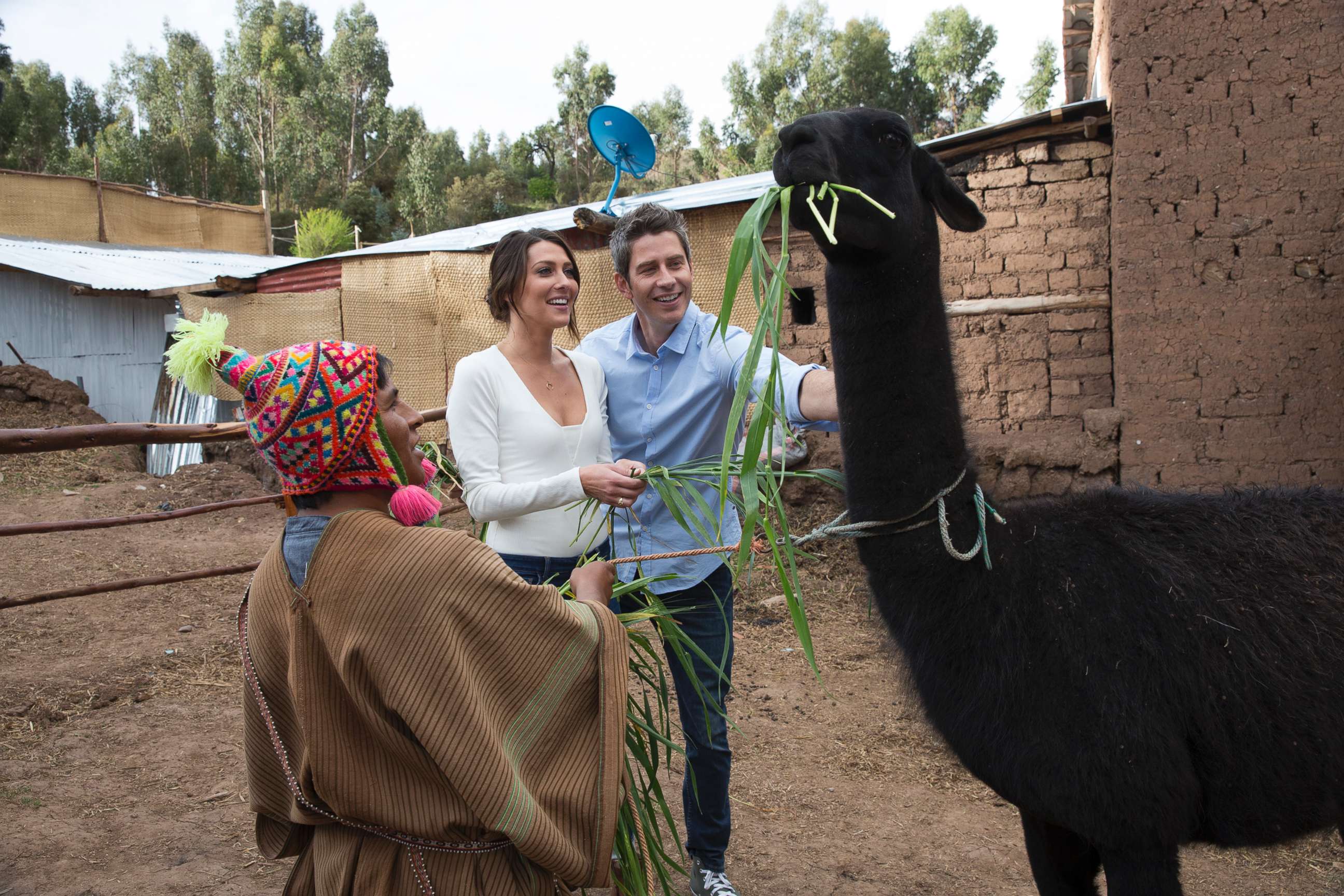 PHOTO: Becca and Arie Luyendyk Jr. on an episode of "The Bachelor," in Peru, on The ABC Television Network. 