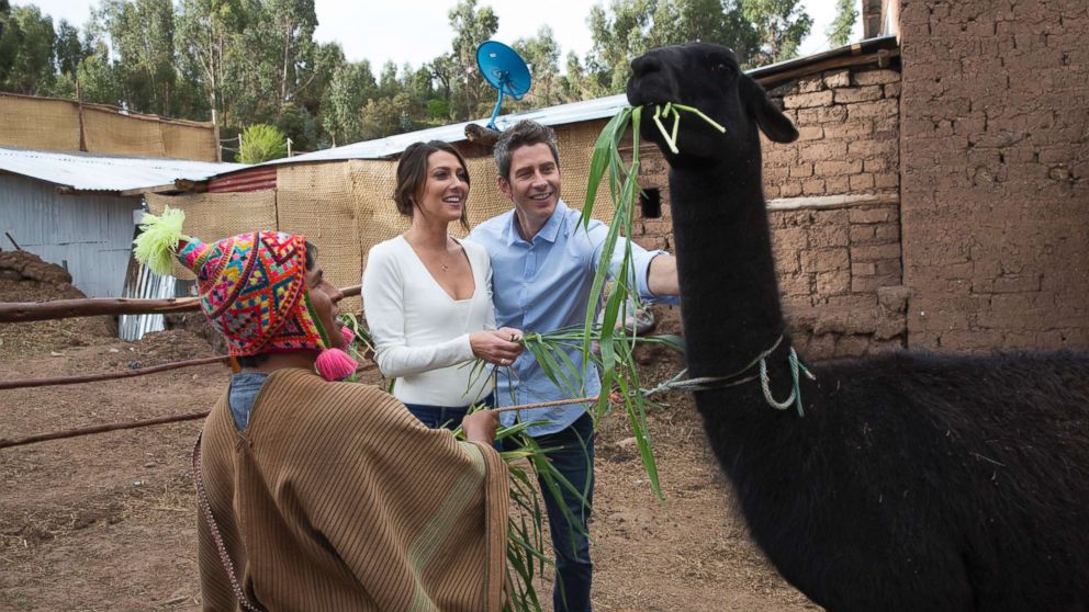 PHOTO: Becca and Arie Luyendyk Jr. on an episode of "The Bachelor," in Peru, on The ABC Television Network. 