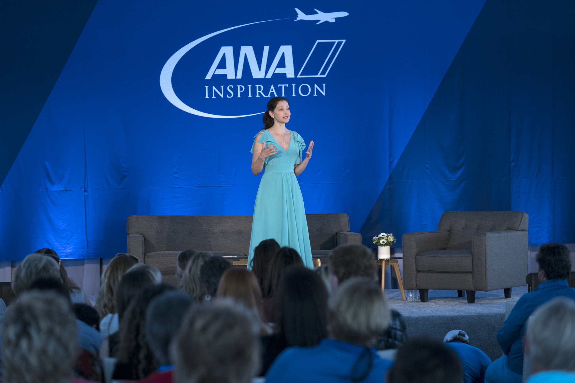 PHOTO: Ashley Judd attends the ANA Inspiring Women in Sports Conference at Mission Hills Country Club in Rancho Mirage, Calif.