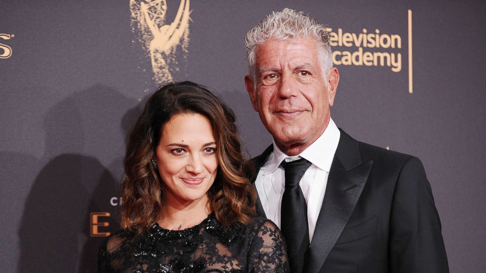 PHOTO: Asia Argento and Anthony Bourdain attend the 2017 Creative Arts Emmy Awards at Microsoft Theater in this Sept. 9, 2017 in Los Angeles.