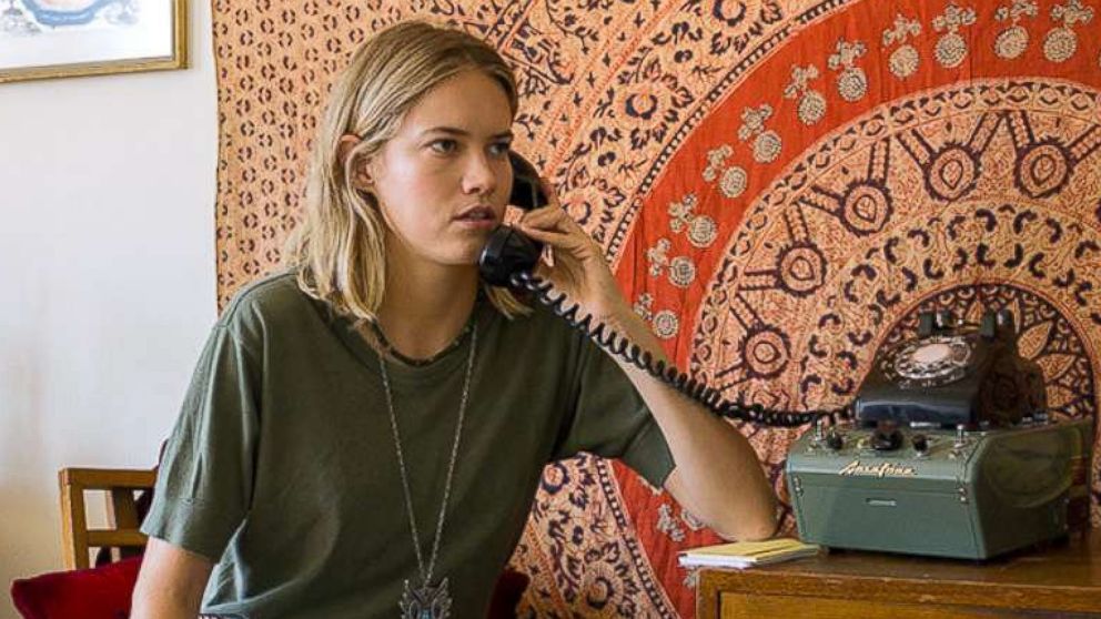 PHOTO: Janice, Cody Horn, speaks on the phone with a woman seeking an abortion through the Jane Collective, in a scene from "Ask for Jane."