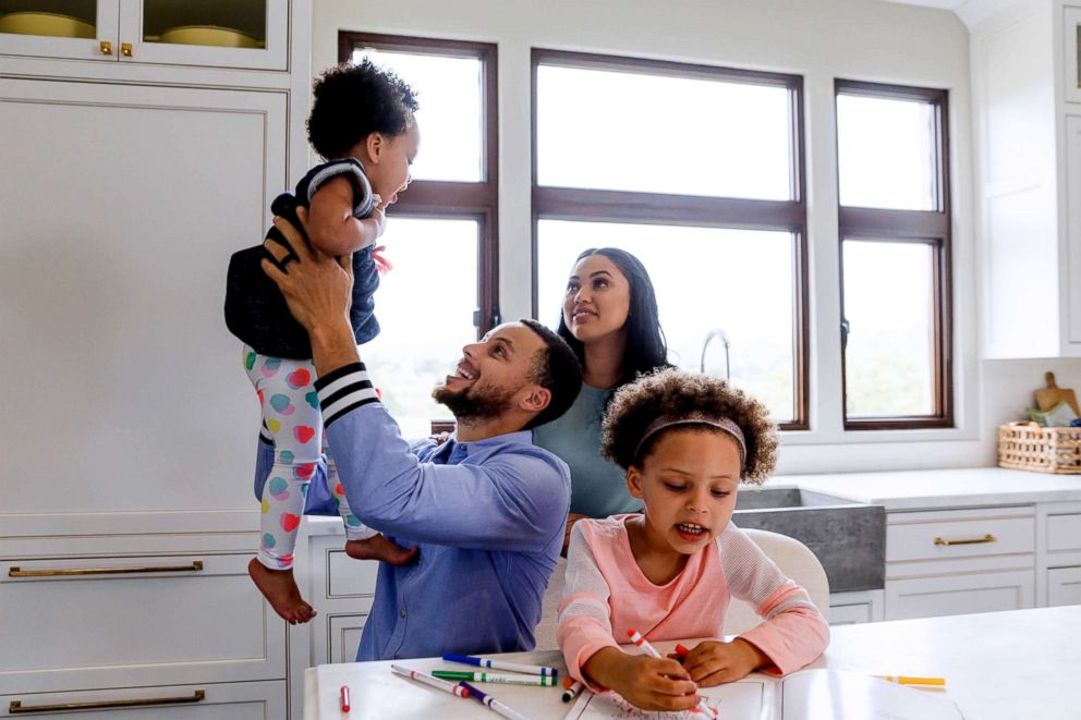 PHOTO: Ayesha Curry, who is married to NBA champion Steph Curry of the Golden State Warriors, is mom of two daughters, Riley, 5, and Ryan, 2, and expecting baby No. 3.