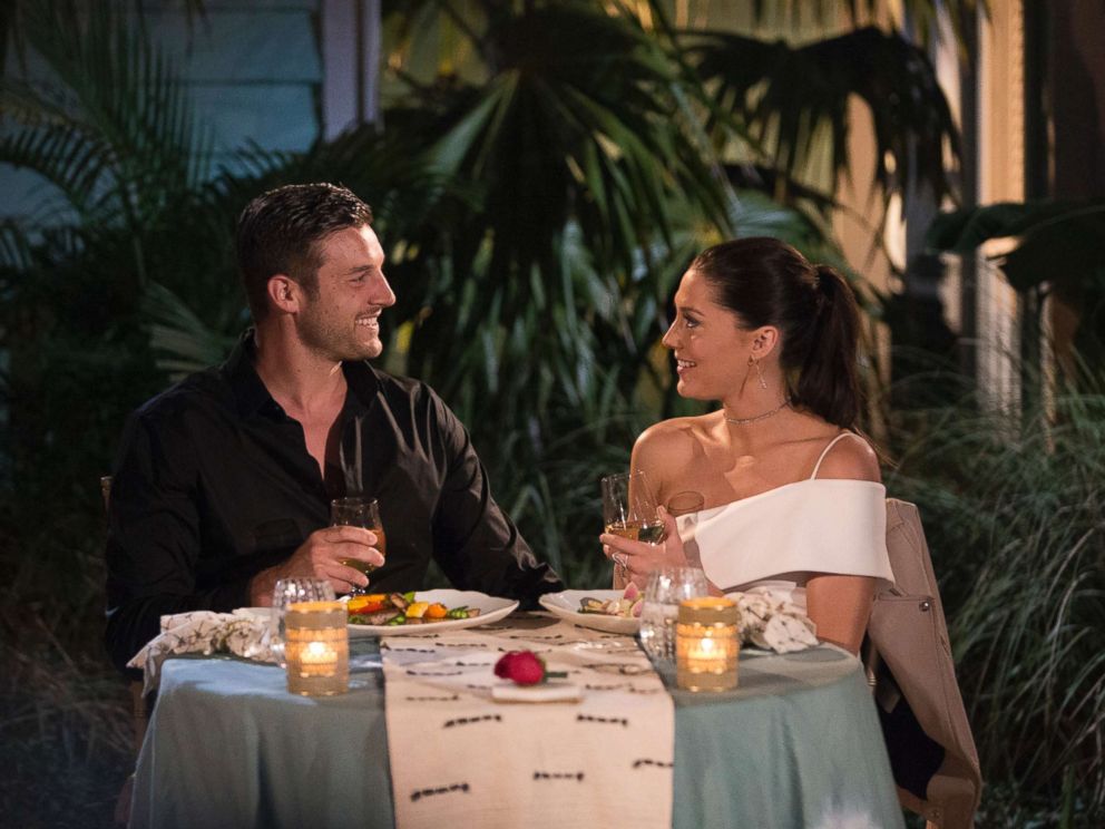 PHOTO: Becca Kufrin and Garrett are pictured on the July 9, 2018 episode of "The Bachelorette" on The ABC Television Network.