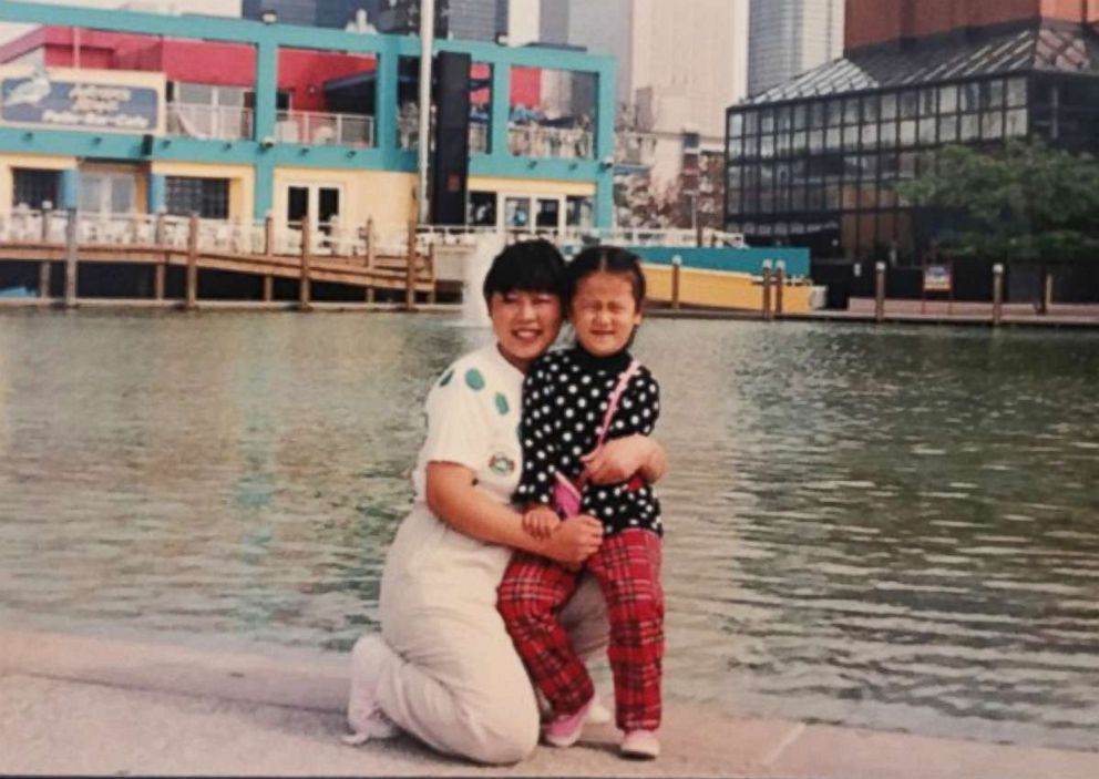 PHOTO: A younger Domee Shi and her mother.