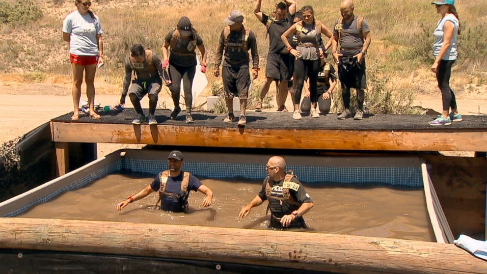 PHOTO: A snake pit is part of the course at the Bear Grylls Survival Challenge.