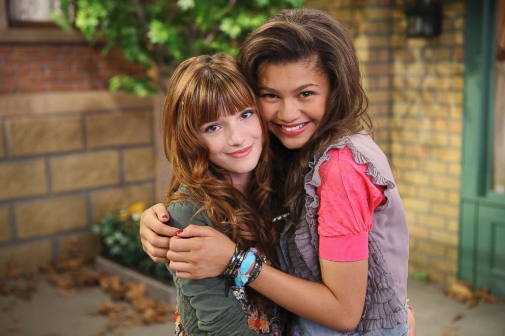 PHOTO: Bella Thorne and Zendaya on the set of "Shake It Up!," July 10, 2010.