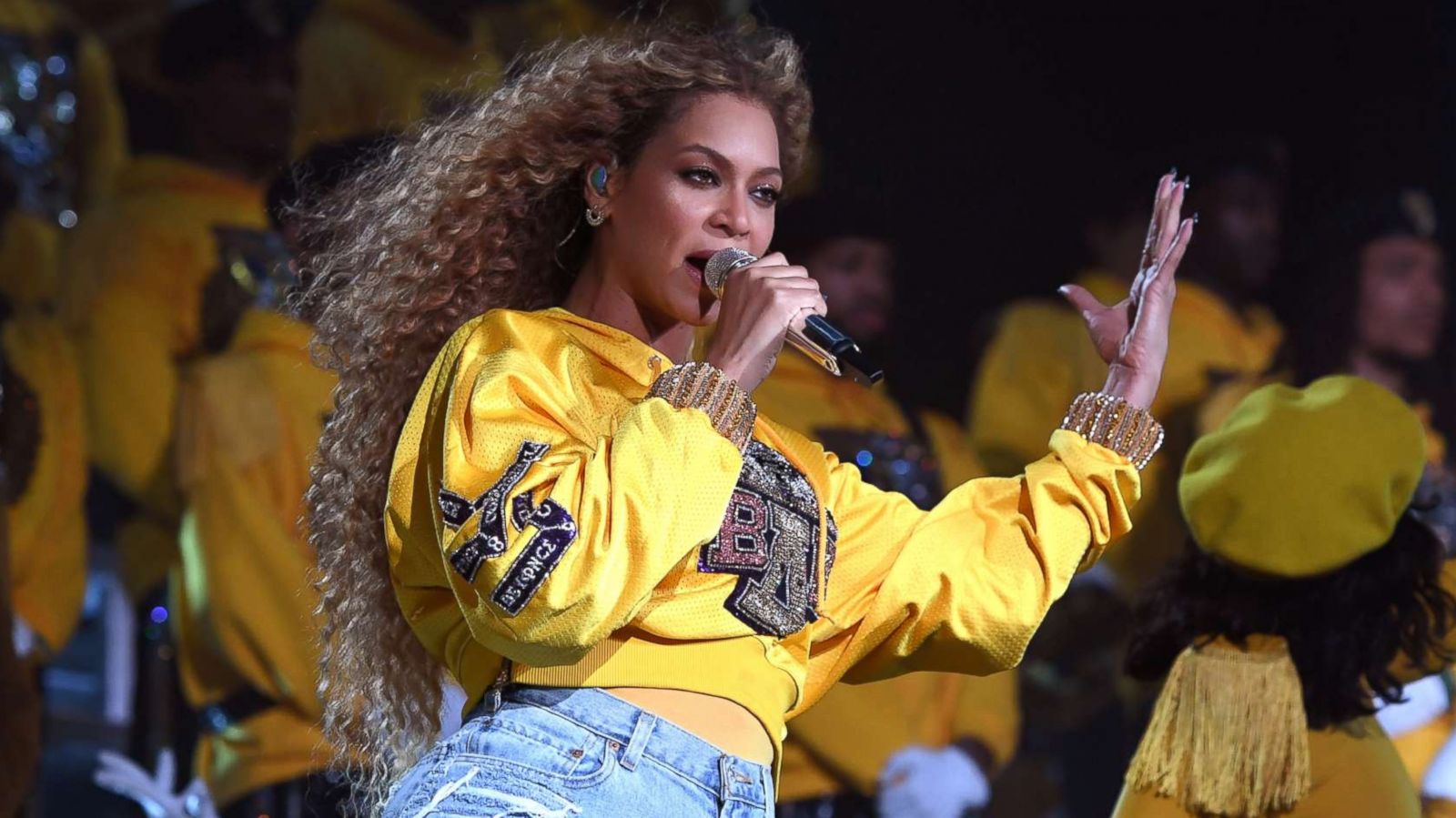 PHOTO: Beyonce Knowles performs during the Coachella music festival on April 14, 2018 in Indio, Calif.