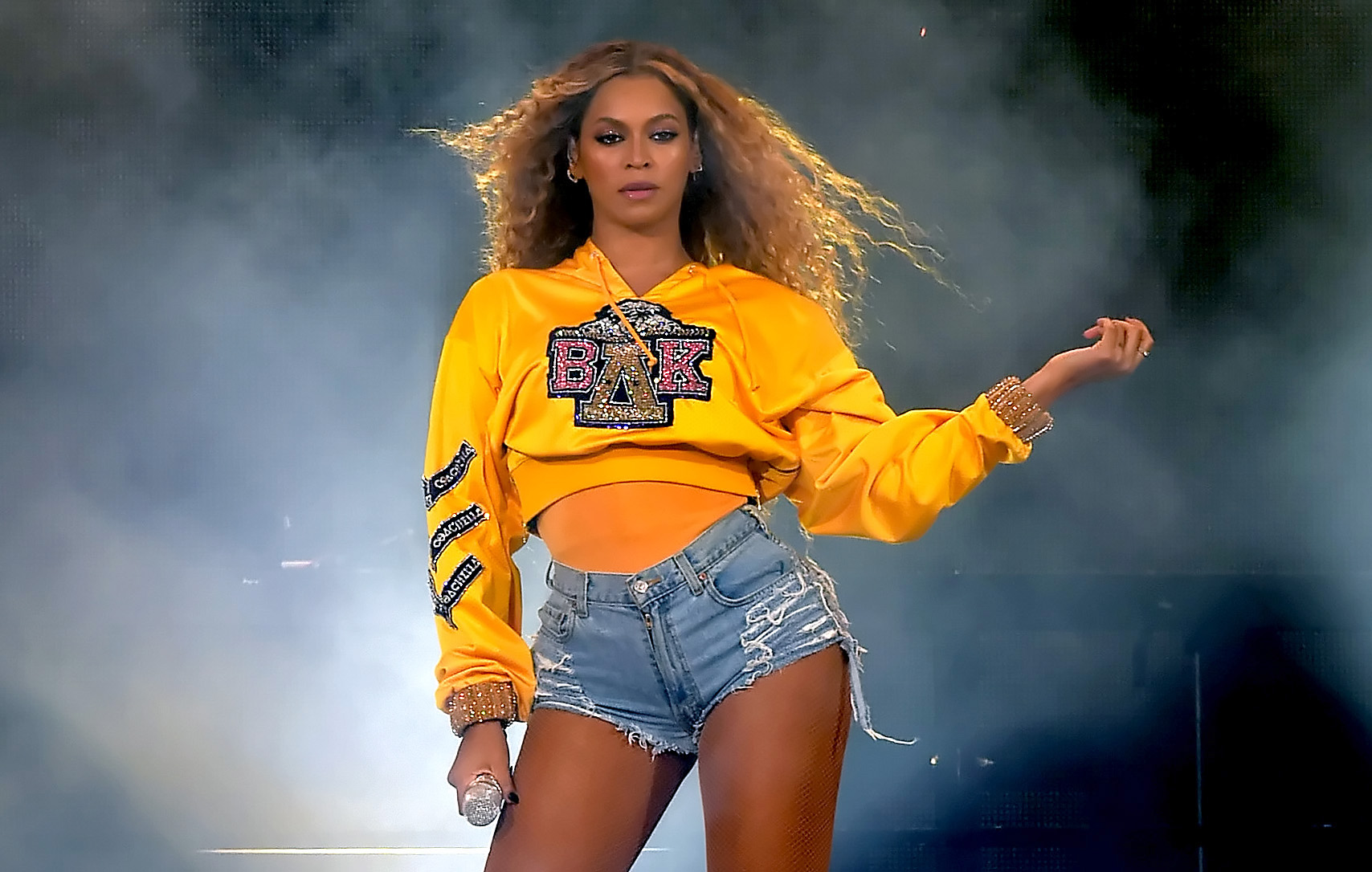 PHOTO: Beyonce Knowles performs onstage during 2018 Coachella Valley Music And Arts Festival Weekend 1 at the Empire Polo Field, April 14, 2018, in Indio, Calif.