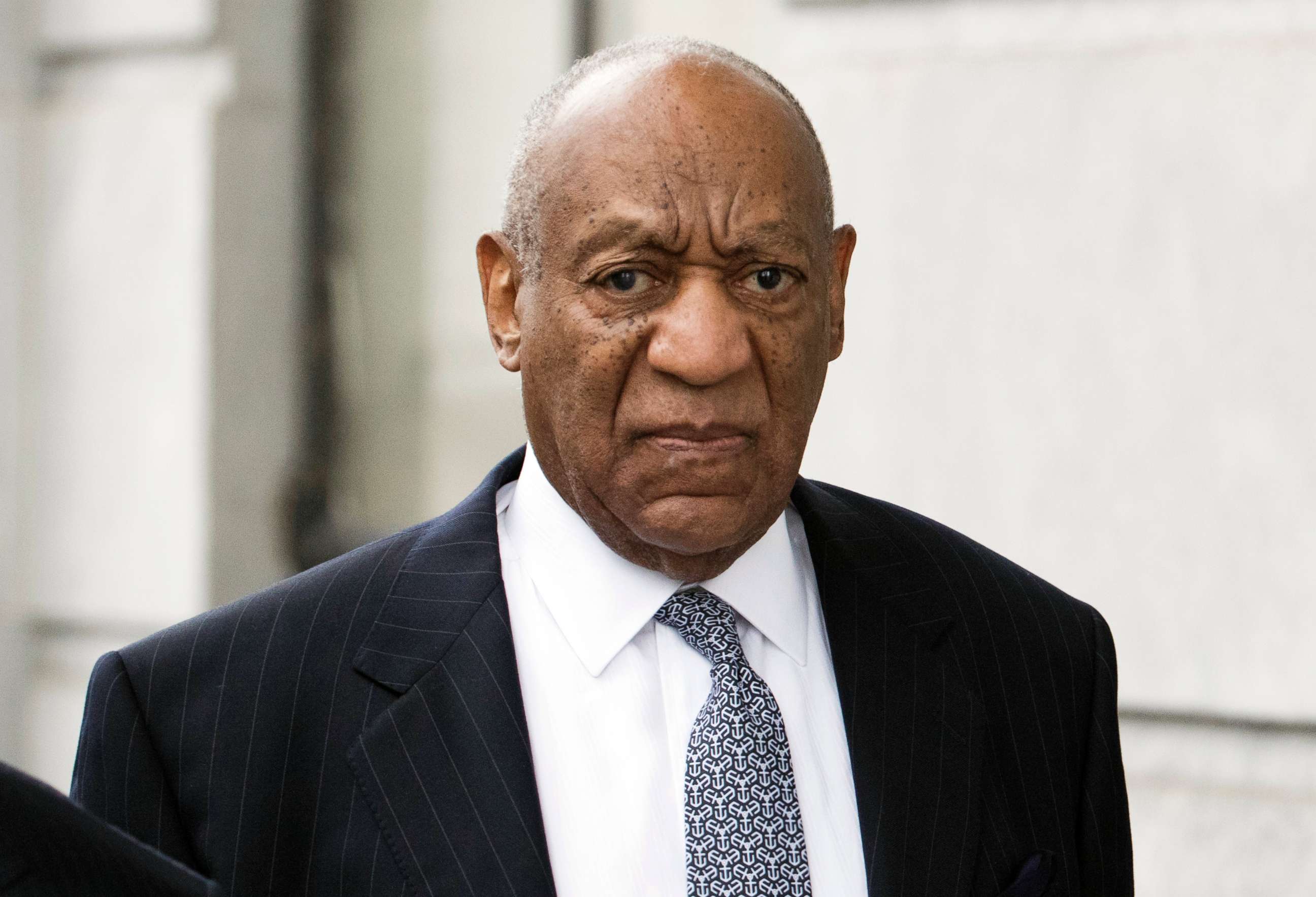 PHOTO: Bill Cosby arrives for his sexual assault case at the Montgomery County Courthouse, April 4, 2018, in Norristown, PA.