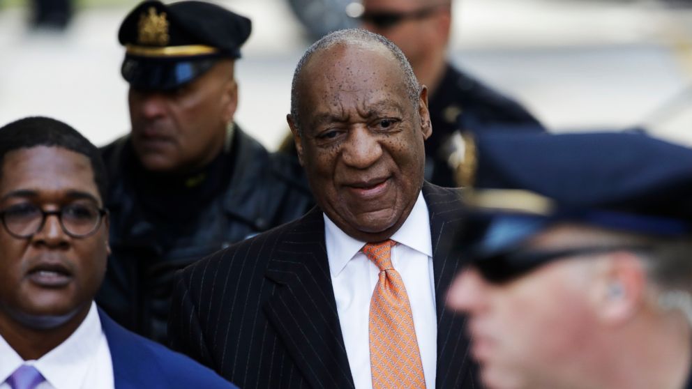 Bill Cosby arrives for his sexual assault trial, April 10, 2018, at the Montgomery County Courthouse in Norristown, Pa.