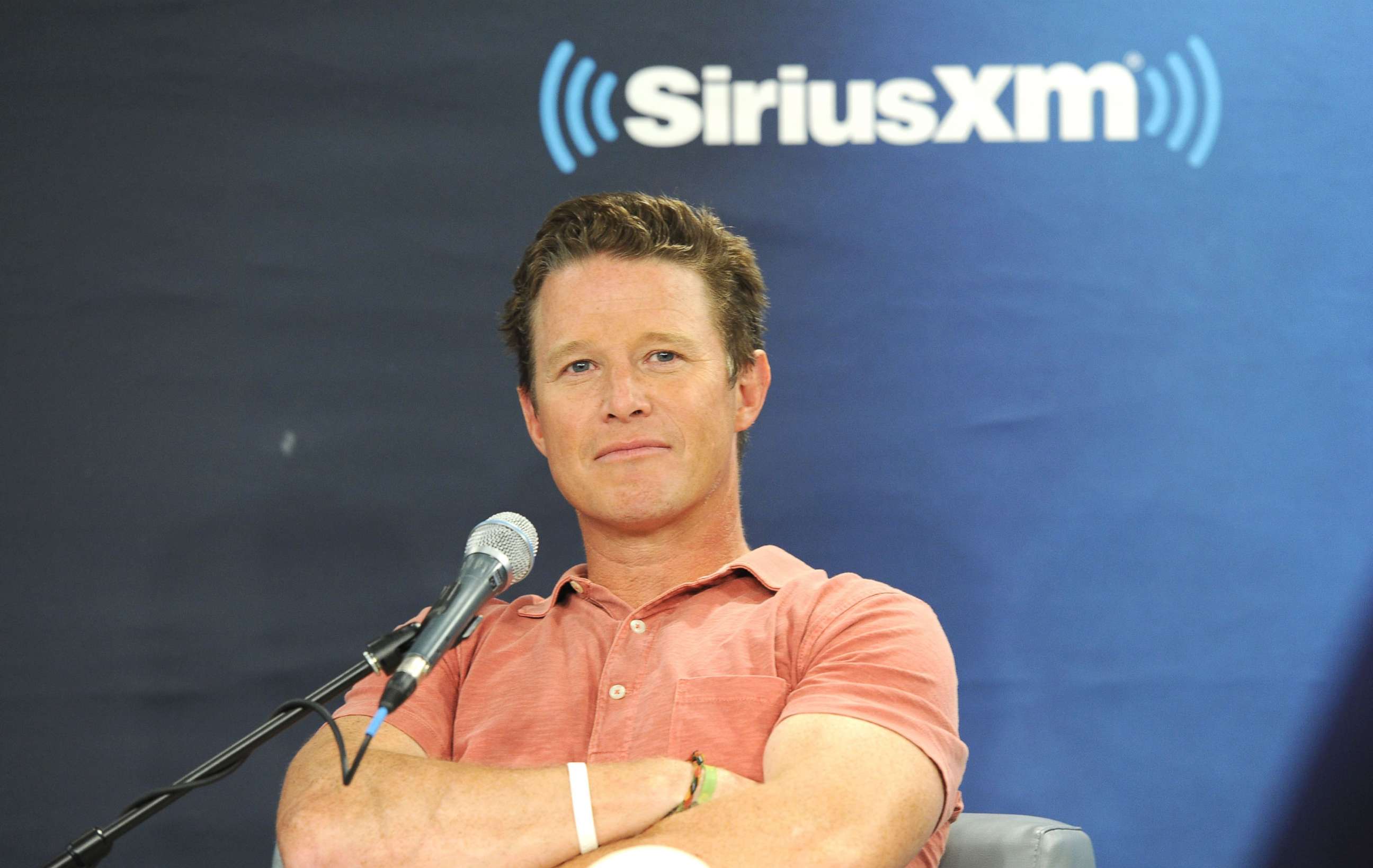 PHOTO: Billy Bush in conversation with Jeff Rossen for SiriusXM's TODAY Show Radio at SiriusXM Studios, Aug. 22, 2016, in New York.  