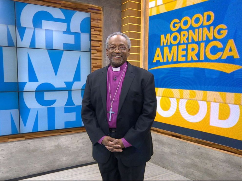 PHOTO: The Most Rev. Michael Bruce Curry speaks out on GMA about delivering the sermon at Prince Harry and Meghan Markles royal wedding.