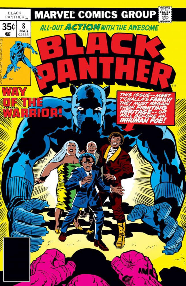 PHOTO: The cover of a 1977 edition of the comic book Black Panther is pictured.