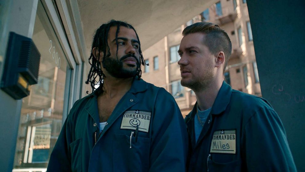 PHOTO: Daveed Diggs, left, and Rafael Casal in a scene from "Blindspotting."