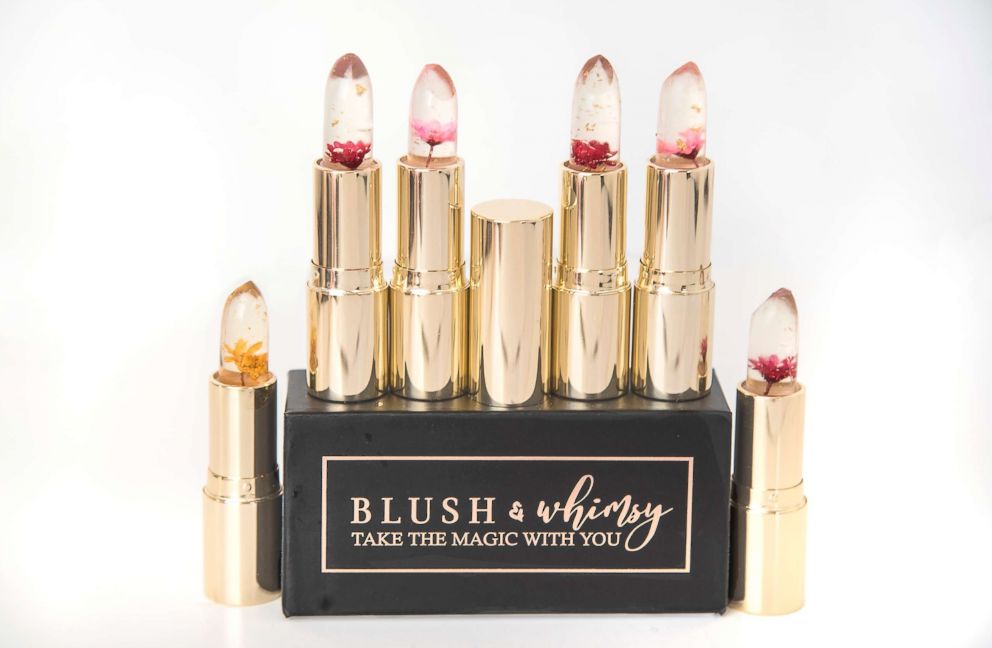 PHOTO: Blush and Whimsey floral lipstick.