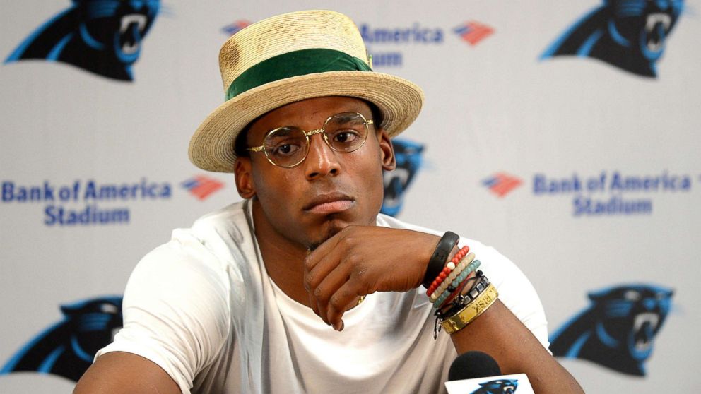 Carolina Panthers quarterback Cam Newton said it was "funny to hear a female" ask a question about routes.