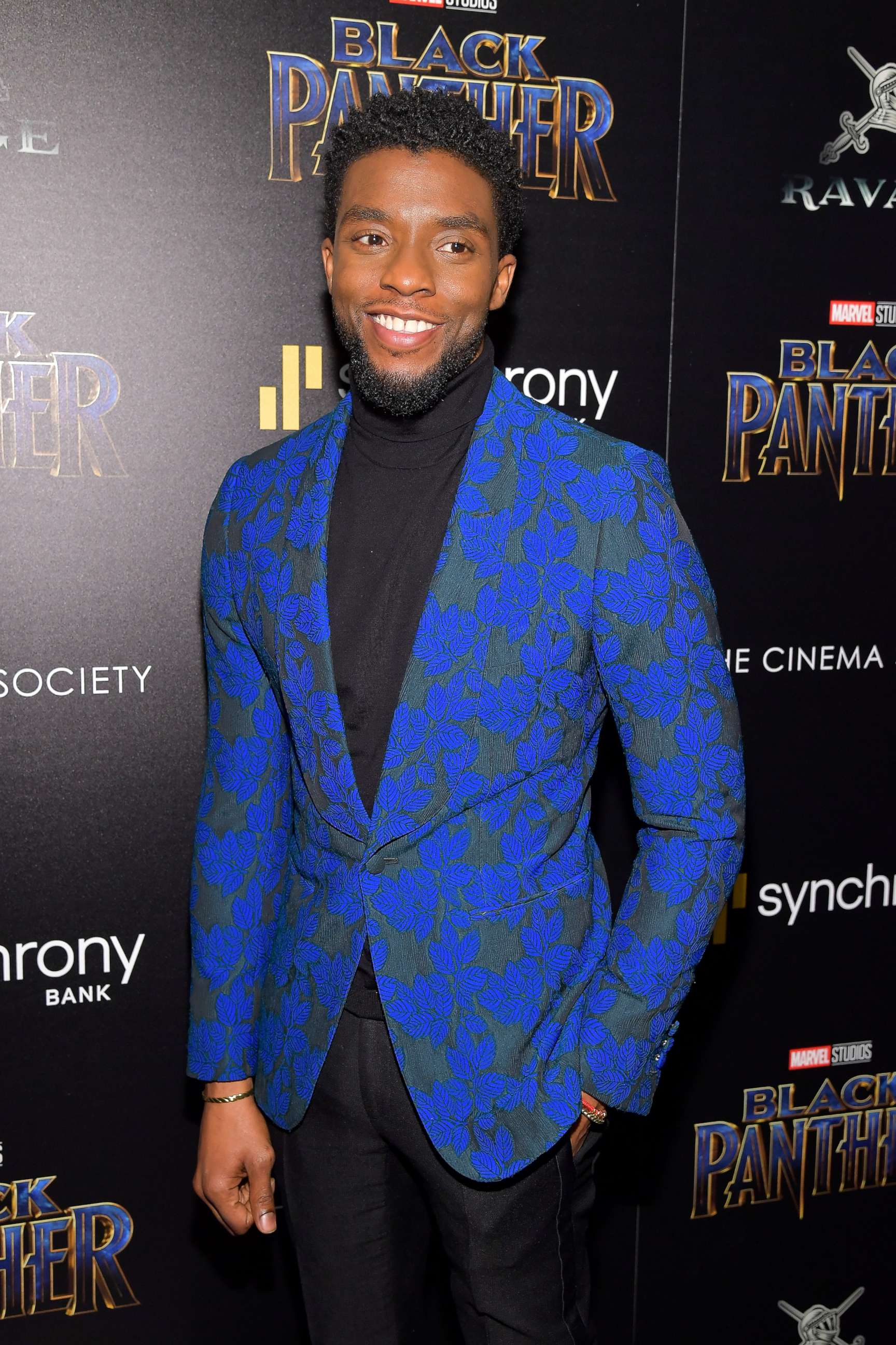 PHOTO: Chadwick Boseman attends the screening of Marvel Studios' "Black Panther" hosted by The Cinema Society, Feb. 13, 2018 in New York City.