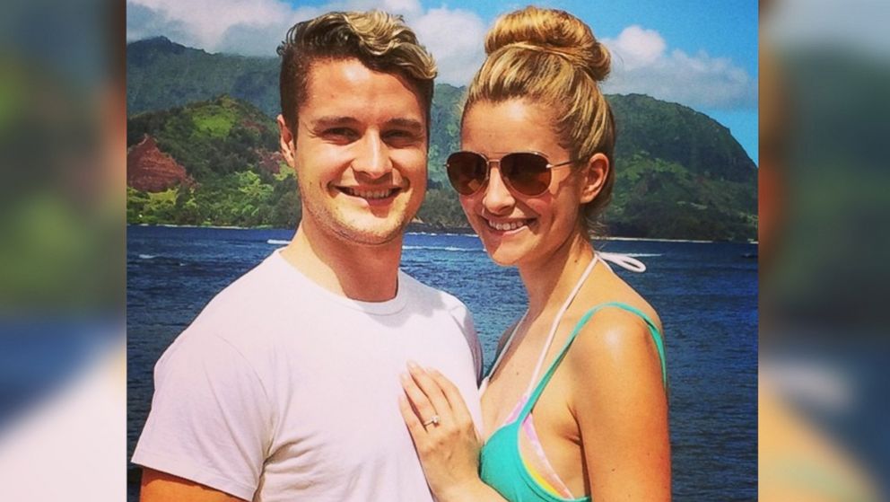 World champion ice dancer and "Dancing with the Stars" competitor, Charlie White, posted this image of himself with girlfriend Tanith Belbin to Instagram on June 10, 2014 with the caption, "Couldn't ask for a more beautiful setting for the best time in our life! Hashtag she said yes!!!"