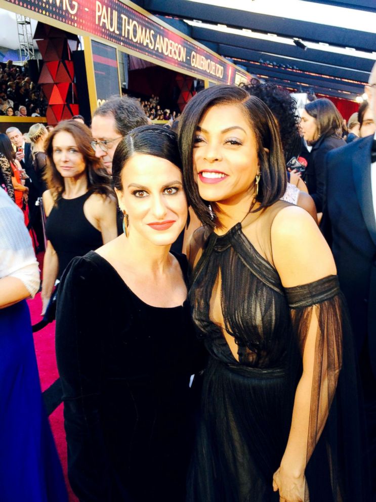 PHOTO: Laura Checkoway with Taraji P. Henson on the 90th Academy Awards red carpet, March 4, 2018.