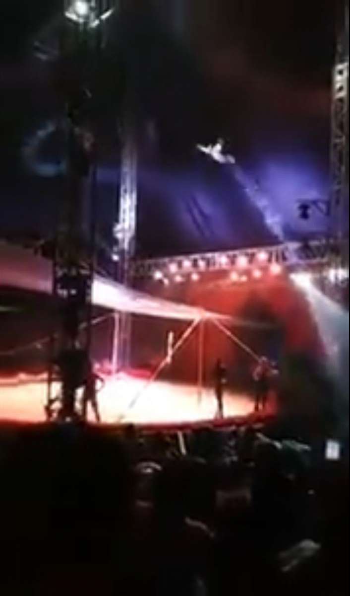 PHOTO: A 40-year-old circus performer in Chile was seriously injured when he was shot out of a cannon and missed the safety net.