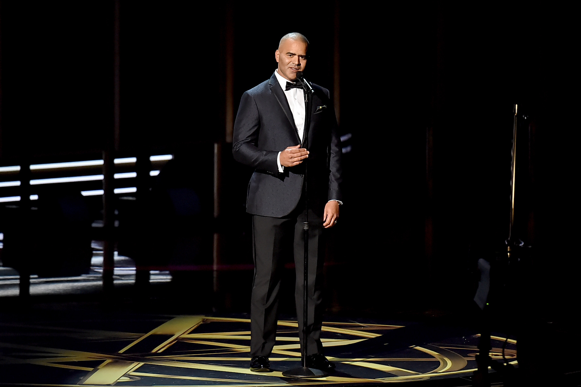 PHOTO: Christopher Jackson  performs onstage during the 69th Annual Primetime Emmy Awards at Microsoft Theater on Sept. 17, 2017 in Los Angeles.