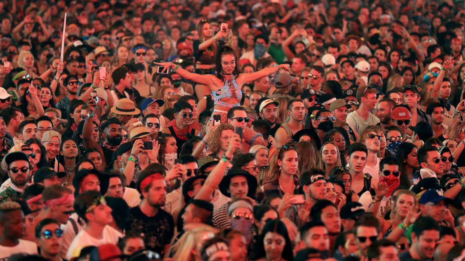 PHOTO: Festivalgoers attend the 2018 Coachella Valley Music and Arts Festival Weekend 1 at the Empire Polo Field on April 15, 2018, in Indio, Calif.