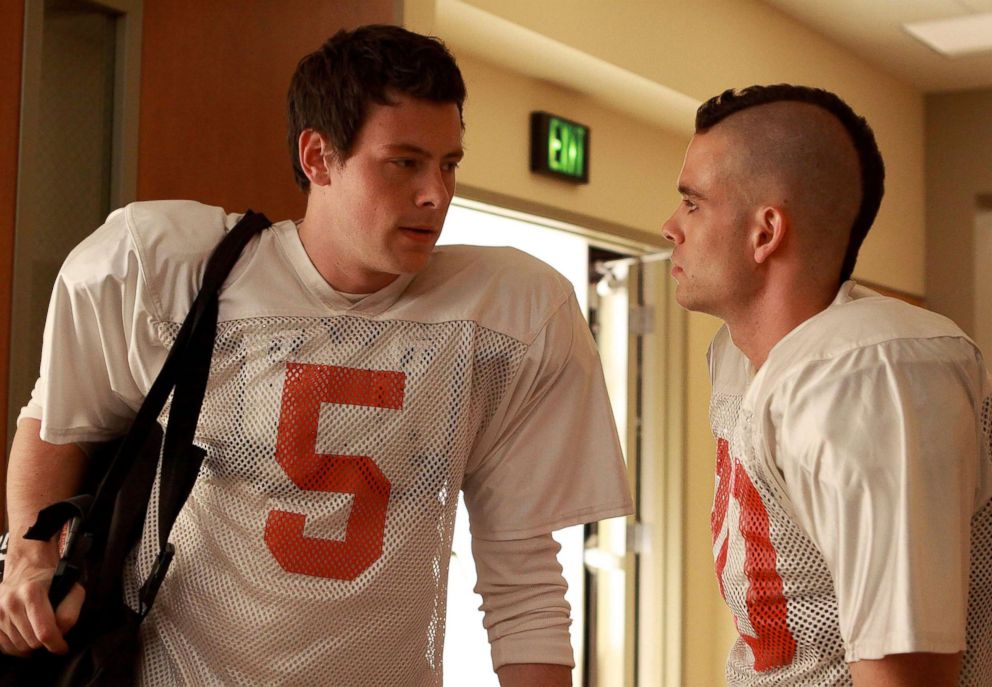 PHOTO: Cory Monteith and Puck Mark Salling appear on an episode of GLEE.