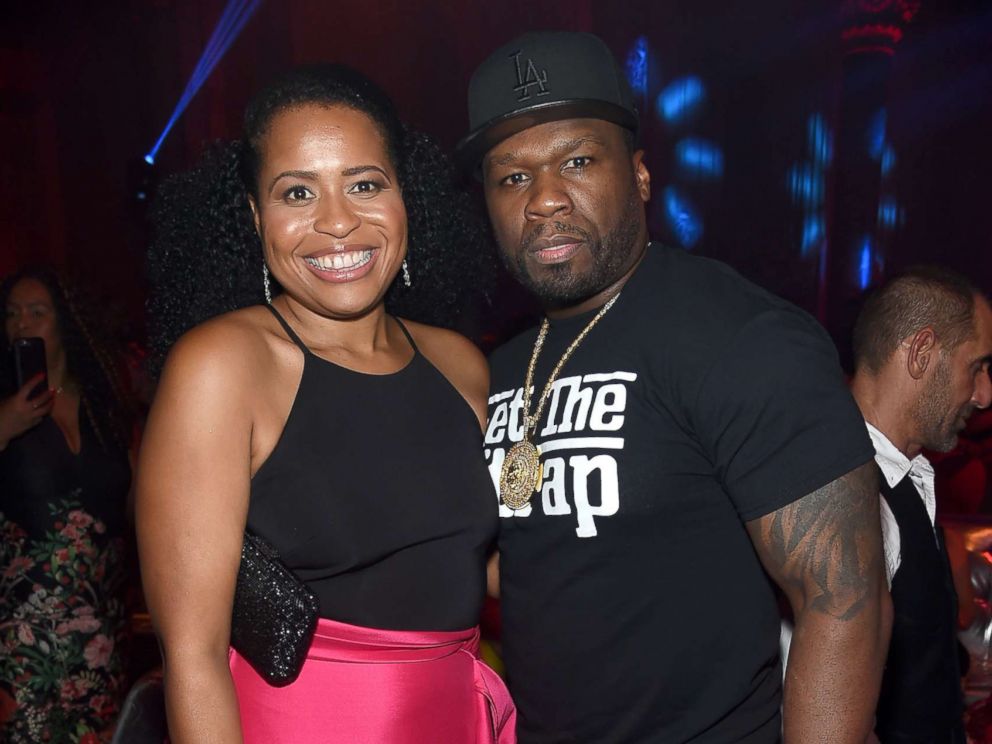 PHOTO: "Power" Creator and Executive Producer Courtney Kemp (L) and Curtis "50 cent" Jackson attend the Starz "Power" The Fifth Season NYC Red Carpet Premiere Event & After Party on June 28, 2018 in New York City.