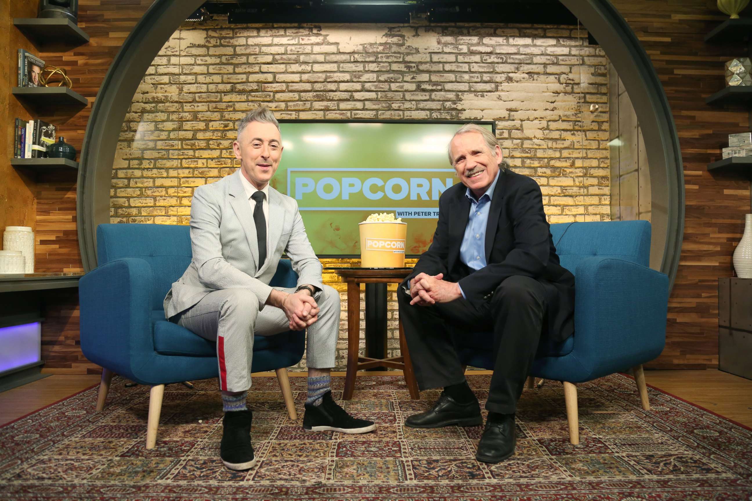 PHOTO: Alan Cumming appears on "Popcorn with Peter Travers" at ABC News studios, March 28, 2018, in New York City. 