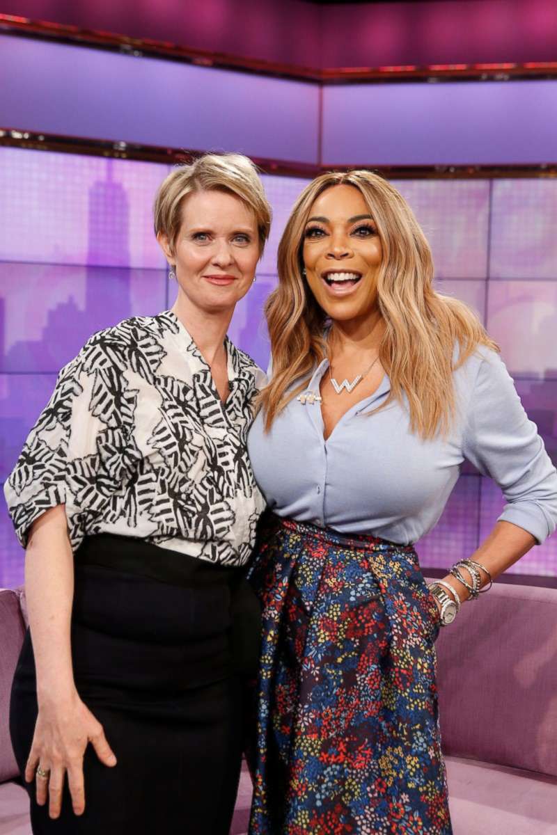 PHOTO: New York Democratic gubernatorial candidate Cynthia Nixon made her first national television appearance on The Wendy Williams Show, April 4, 2018.