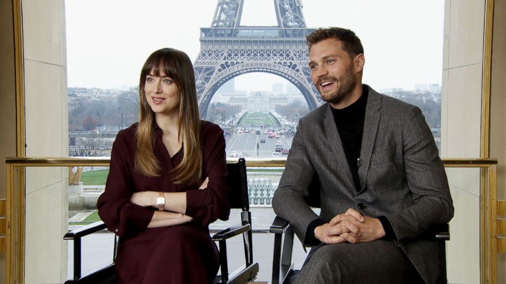 PHOTO: Dakota Johnson and Jamie Dornan sat down with ABC News to discuss their new movie "Fifty Shades Freed." 